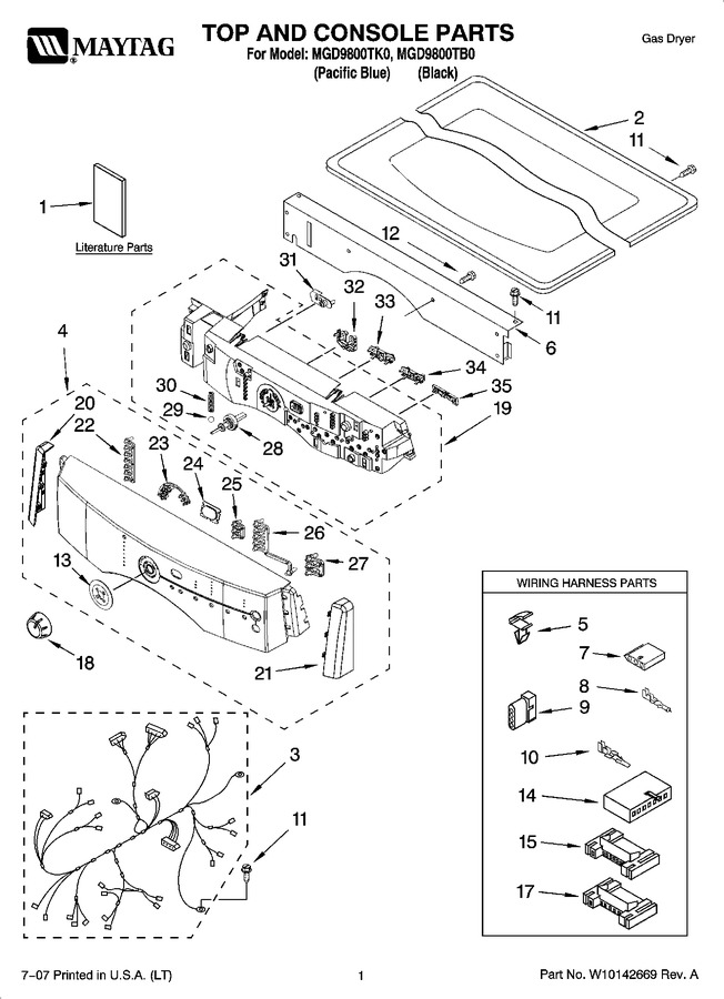 Diagram for MGD9800TB0