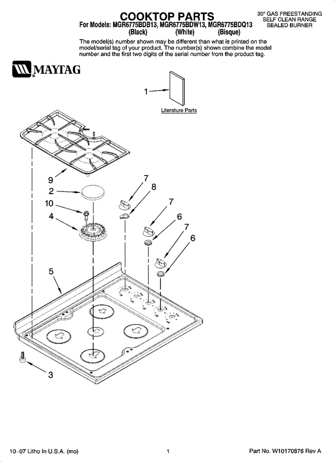 Diagram for MGR6775BDW13