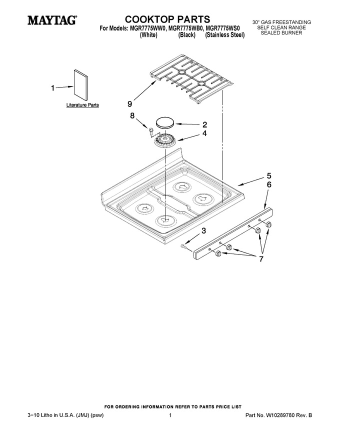Diagram for MGR7775WB0