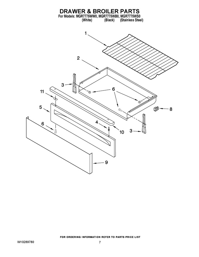 Diagram for MGR7775WW0