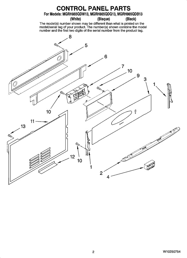Diagram for MGRH865QDB13