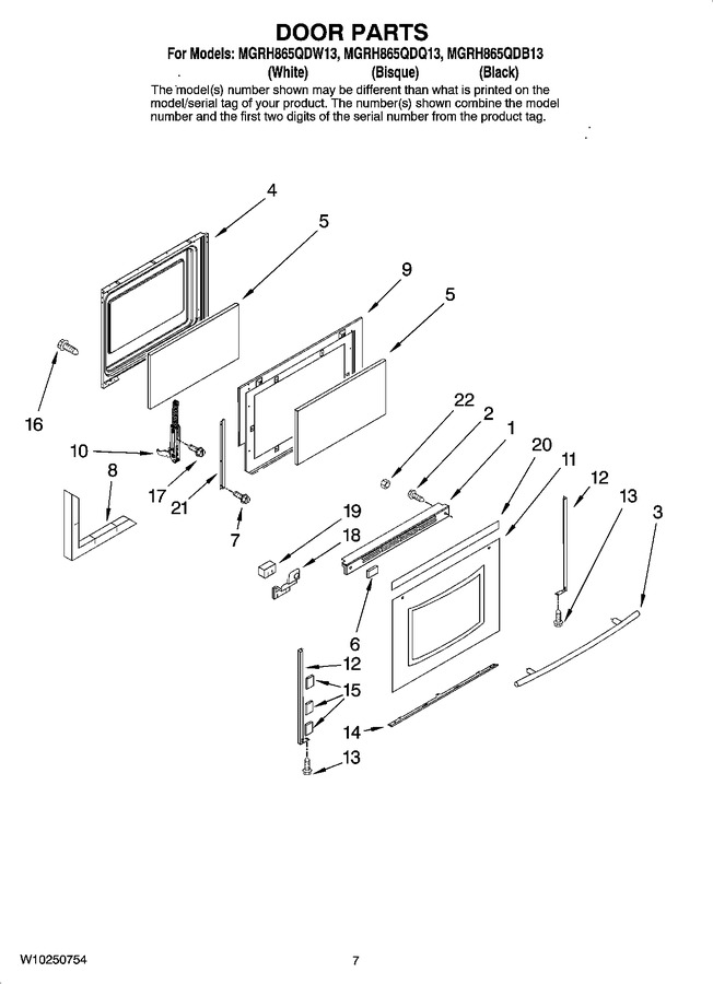 Diagram for MGRH865QDB13