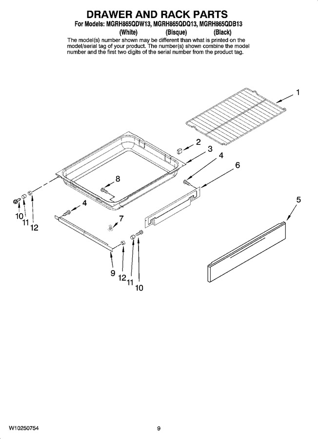 Diagram for MGRH865QDB13