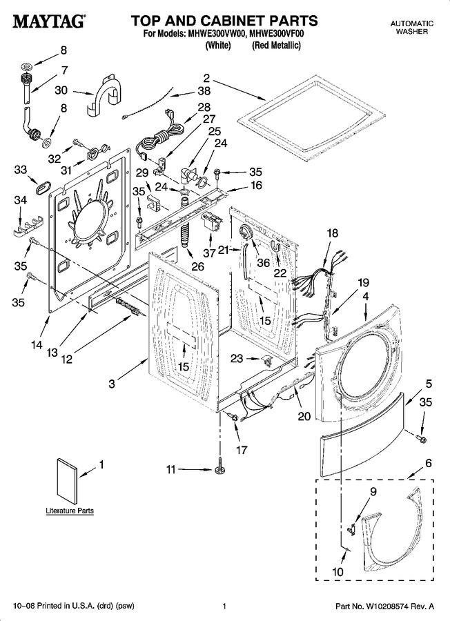 Diagram for MHWE300VW00