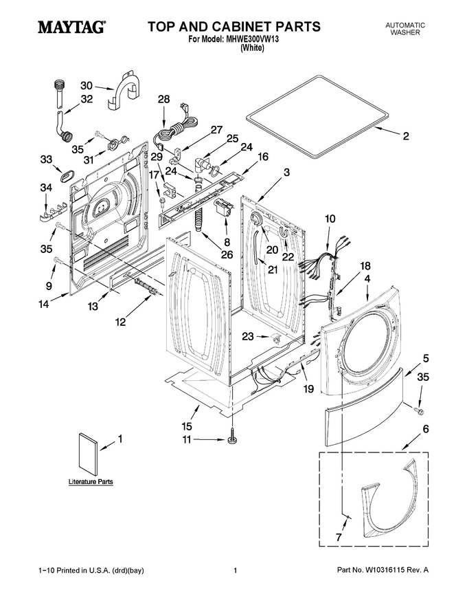Diagram for MHWE300VW13
