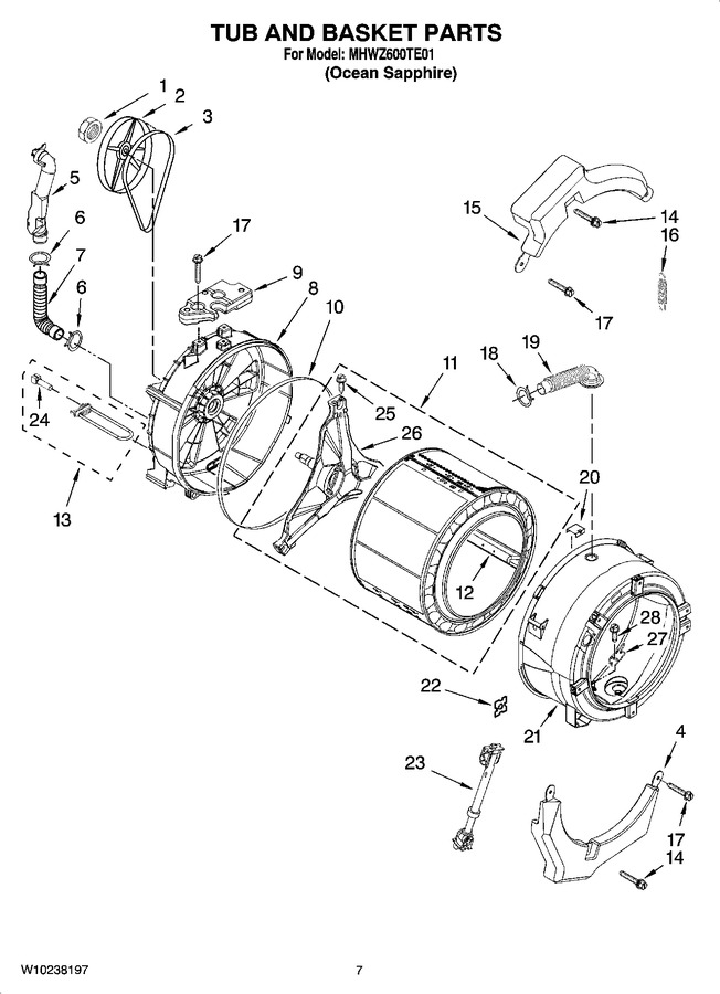Diagram for MHWZ600TE01