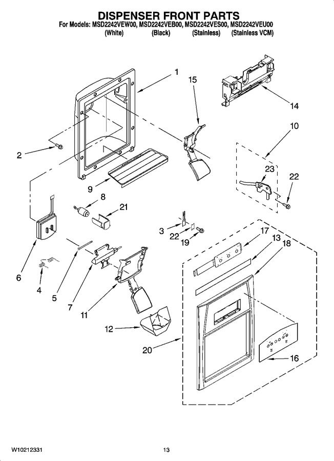 Diagram for MSD2242VEU00