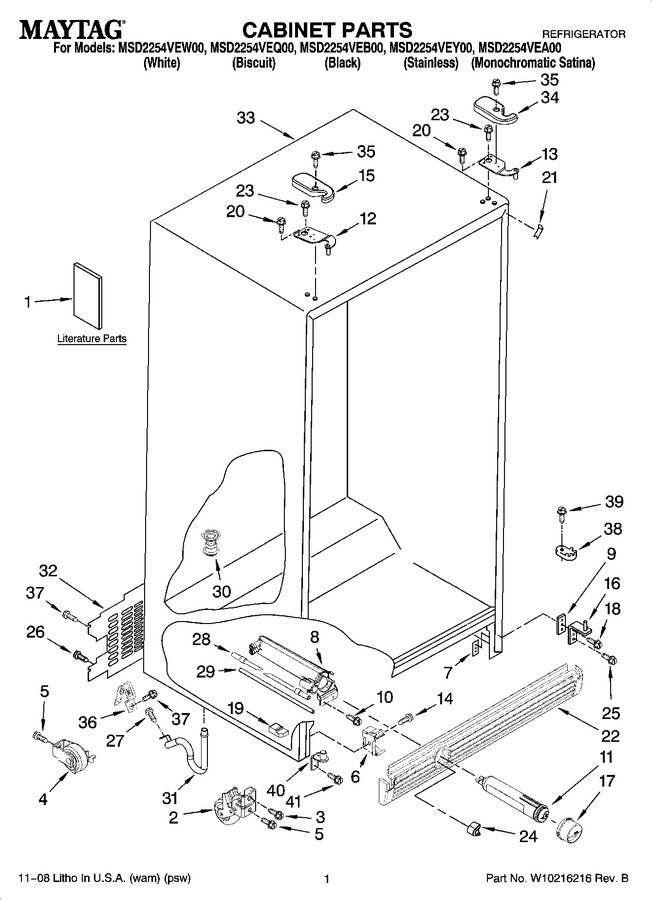 Diagram for MSD2254VEA00