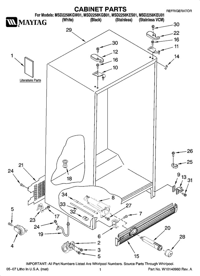 Diagram for MSD2258KGW01