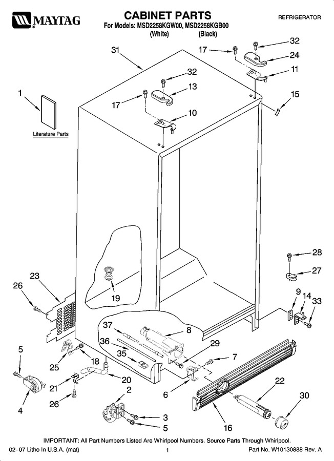 Diagram for MSD2258KGW00