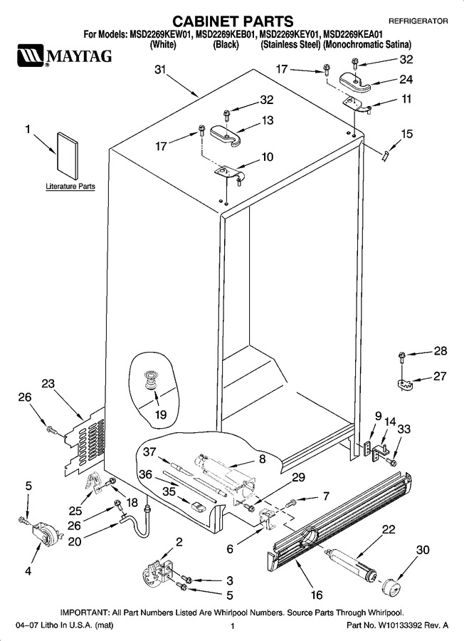 Diagram for MSD2269KEW01