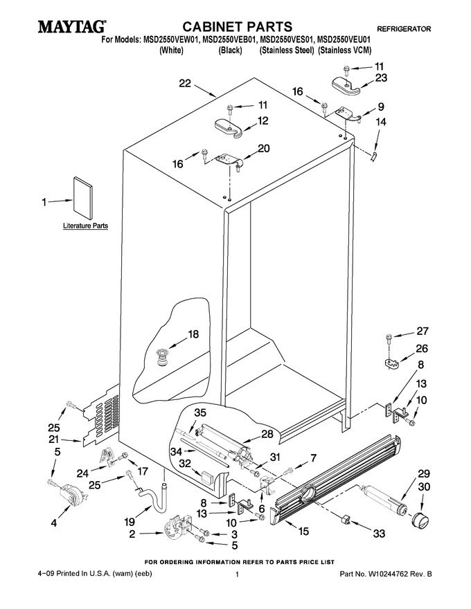 Diagram for MSD2550VEW01