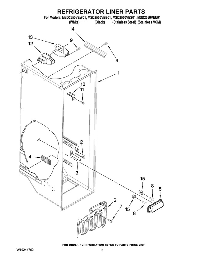 Diagram for MSD2550VES01