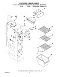 Diagram for 04 - Freezer Liner Parts