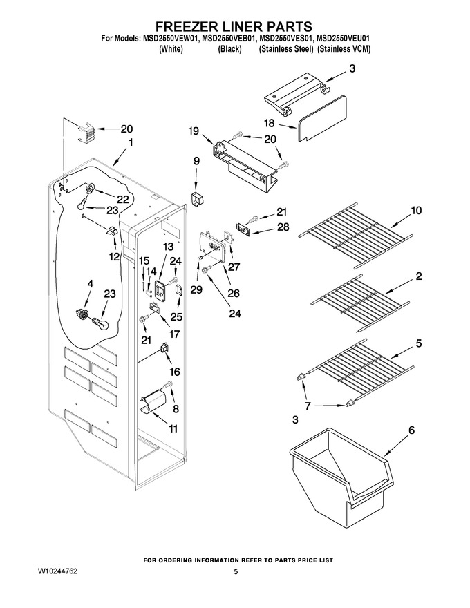 Diagram for MSD2550VES01