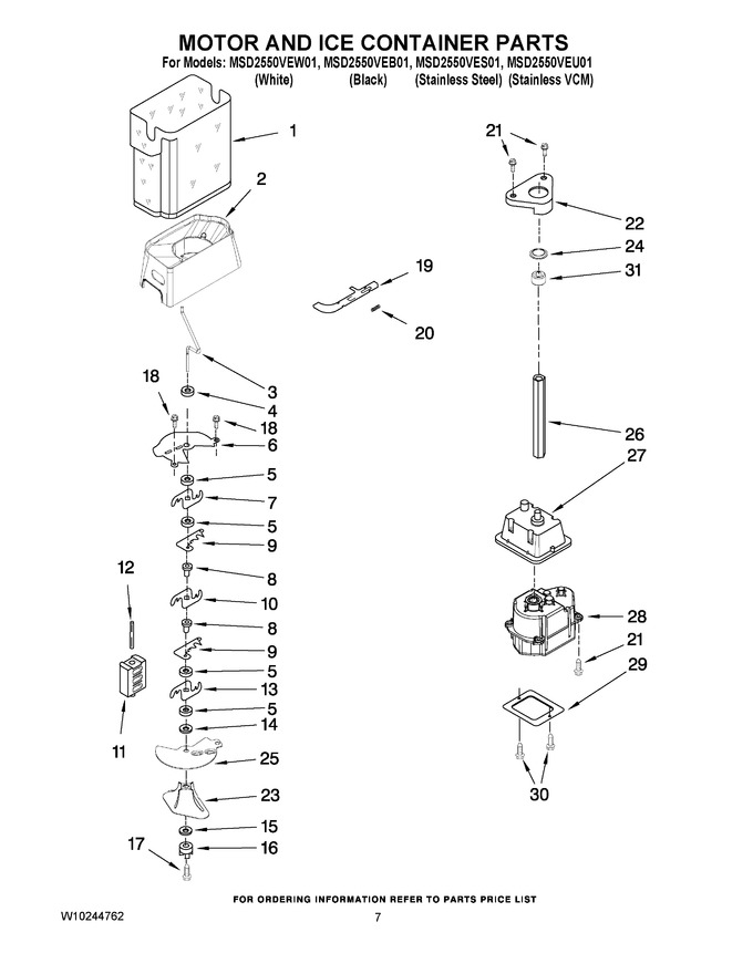 Diagram for MSD2550VES01