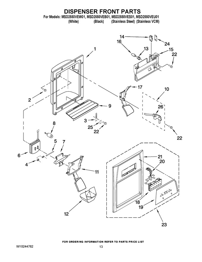 Diagram for MSD2550VES01