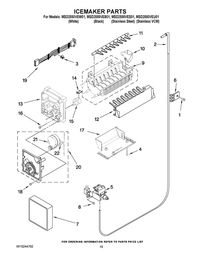 Diagram for MSD2550VES01