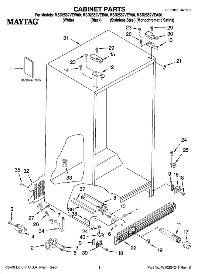 Diagram for MSD2552VEW00