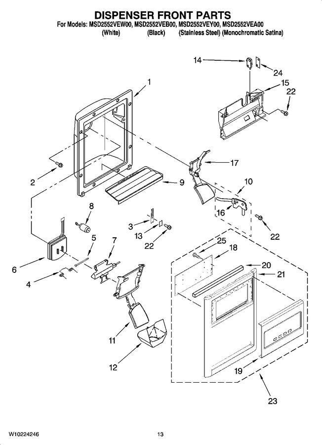 Diagram for MSD2552VEW00
