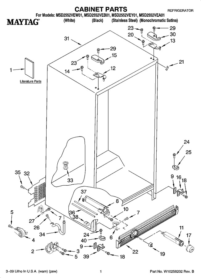 Diagram for MSD2552VEW01