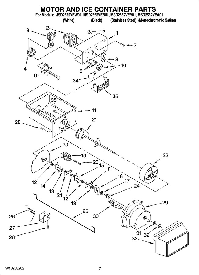 Diagram for MSD2552VEW01