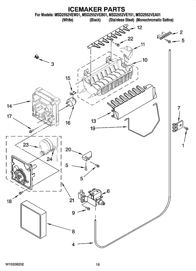Diagram for MSD2552VEW01
