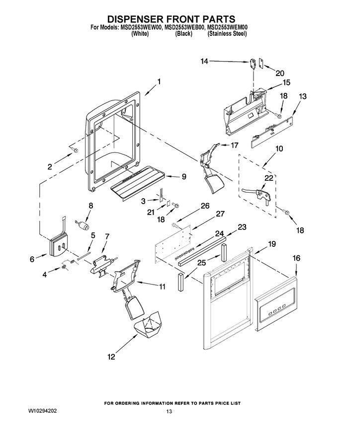 Diagram for MSD2553WEW00