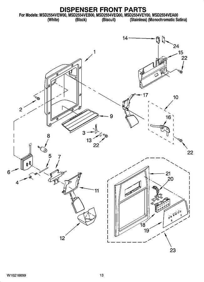 Diagram for MSD2554VEA00