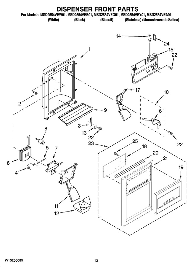 Diagram for MSD2554VEQ01