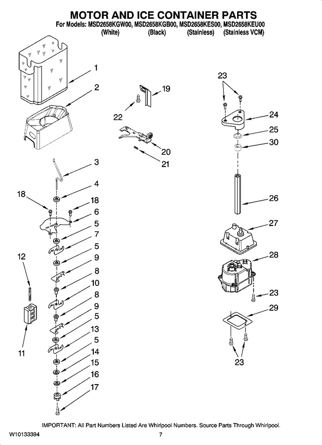 Diagram for MSD2658KGW00