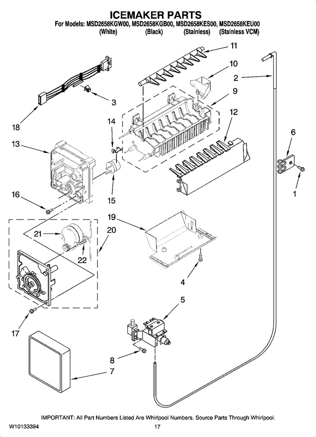 Diagram for MSD2658KGB00