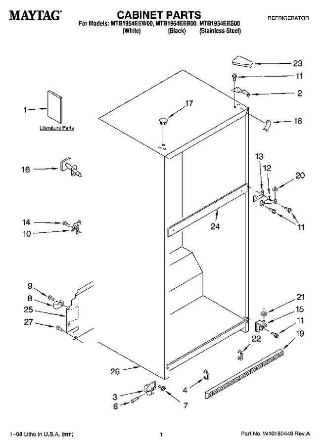 Diagram for MTB1954EEB00