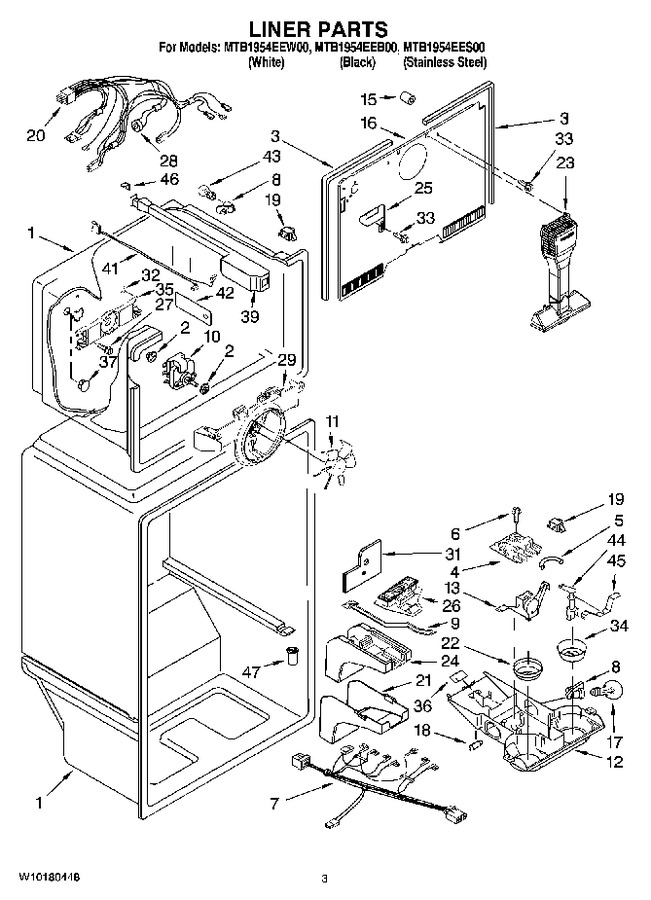 Diagram for MTB1954EEB00