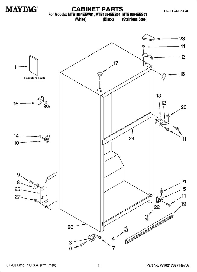 Diagram for MTB1954EEW01