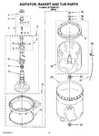 Diagram for 03 - Agitator, Basket And Tub Parts