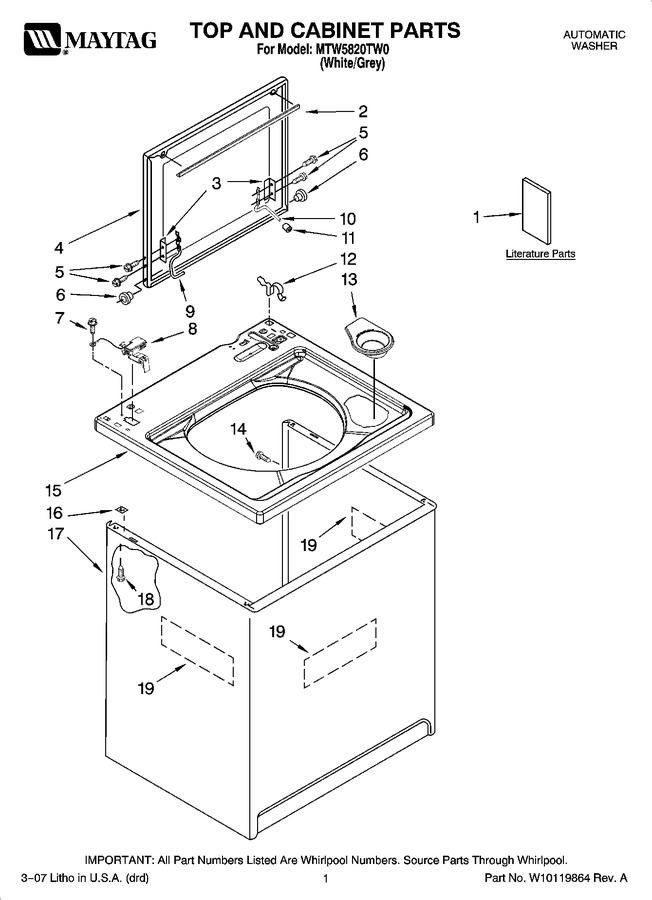 Diagram for MTW5820TW0