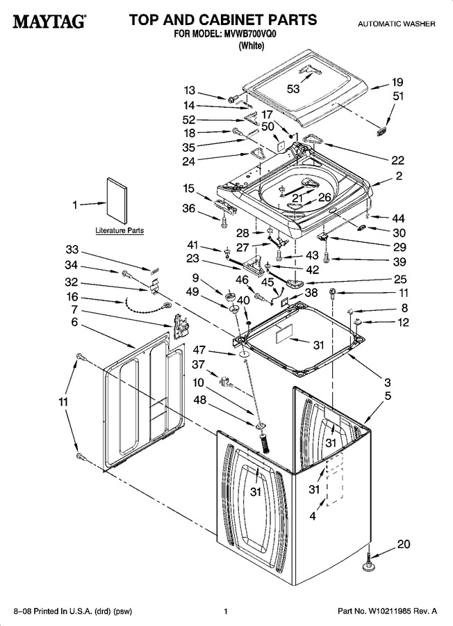 Diagram for MVWB700VQ0