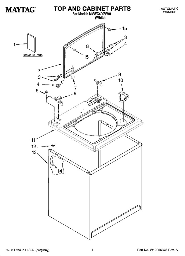 Diagram for MVWC400VW0