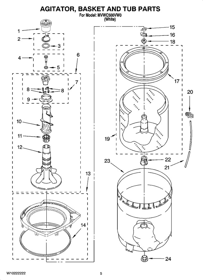 Diagram for MVWC500VW0