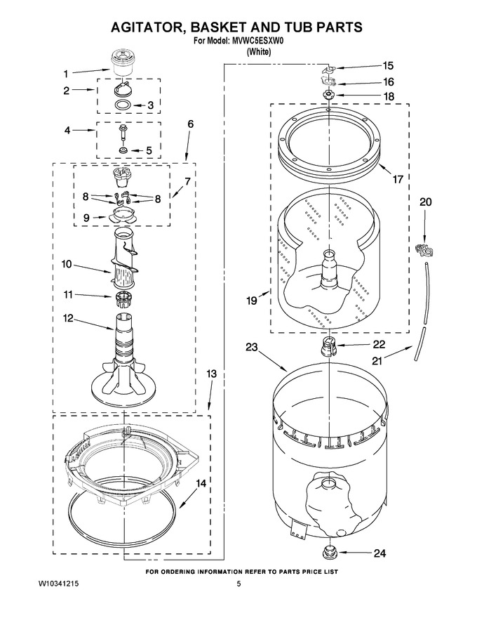 Diagram for MVWC5ESXW0