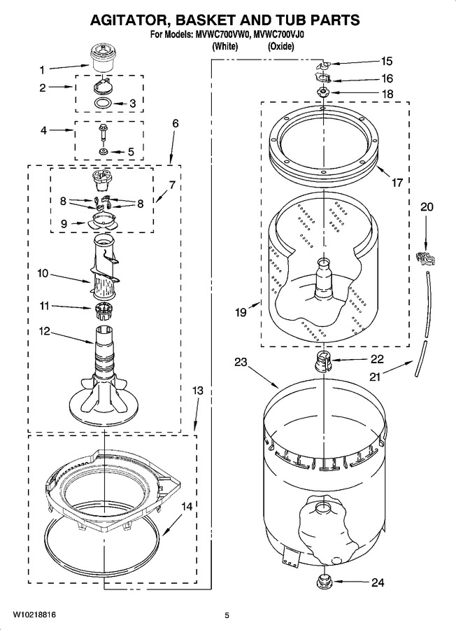 Diagram for MVWC700VW0