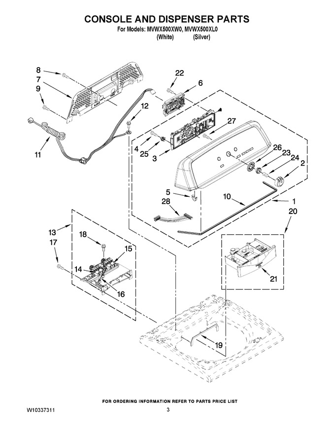 Diagram for MVWX500XL0