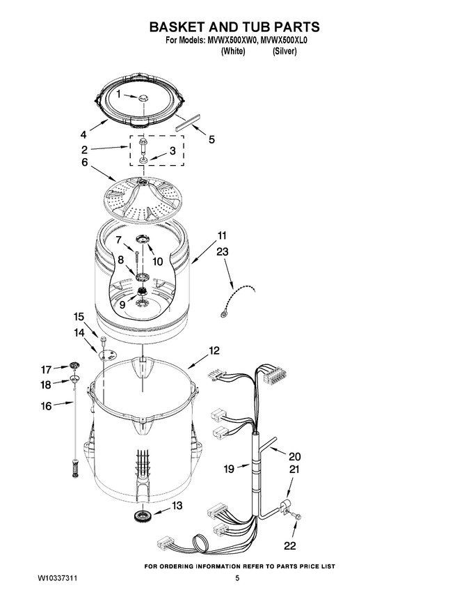 Diagram for MVWX500XW0