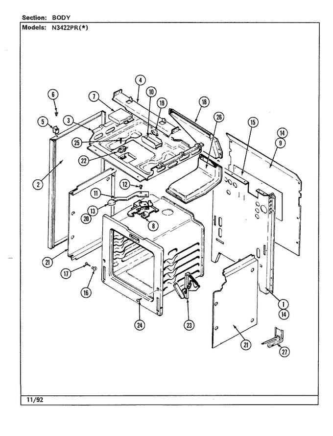 Diagram for N3422PRW