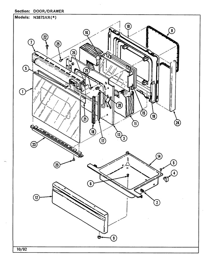 Diagram for N3875XRA