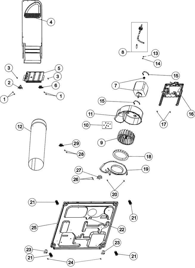 Diagram for NDE8805AZW
