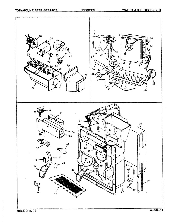 Diagram for NDNS229JA (BOM: 8N44A)
