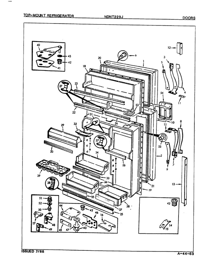 Diagram for NDNT229JA (BOM: 8B21B)