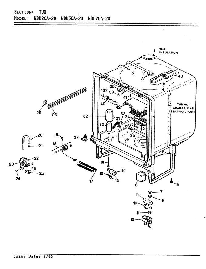 Diagram for NDU7CA-20